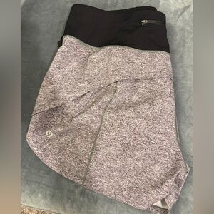 Lululemon speed up mid-rise short 4” size 10 grey